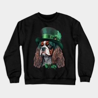 King Spaniel St. Patrick's Day Crewneck Sweatshirt